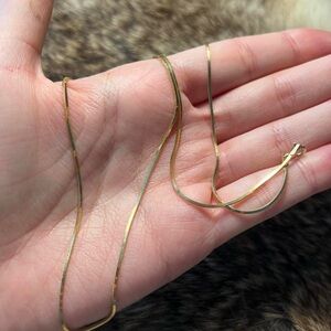 Vintage sterling silver gold filled Danecraft Italian chain necklace